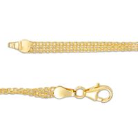 Open Circle Bismark Chain Bracelet in 14K Gold - 7.5"|Peoples Jewellers