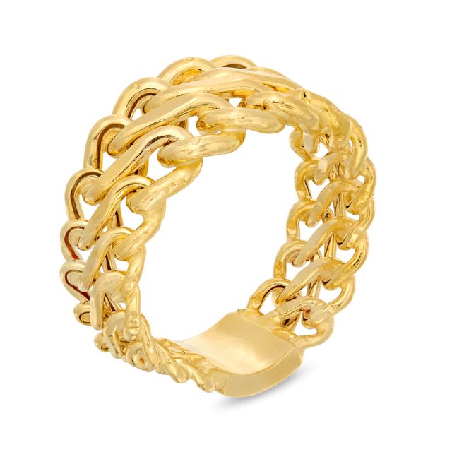 19.0mm S-Link Chain Ring in 14K Gold - Size 7