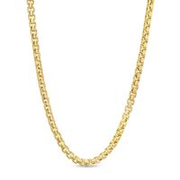 Italian Gold 3.5mm Box Chain Necklace in Hollow 10K Gold - 22"|Peoples Jewellers