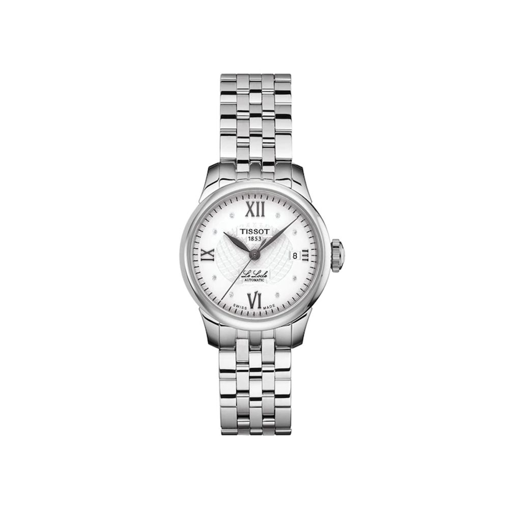 Ladies' Tissot Le Locle Powermatic 80 Automatic Diamond Accent Watch with Silver-Tone Dial (Model: T41118316)|Peoples Jewellers