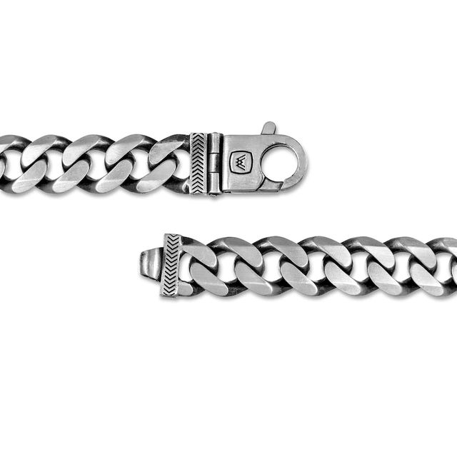 Vera Wang Men 11.0mm Oxidized Curb Chain Necklace in Sterling Silver - 22"|Peoples Jewellers