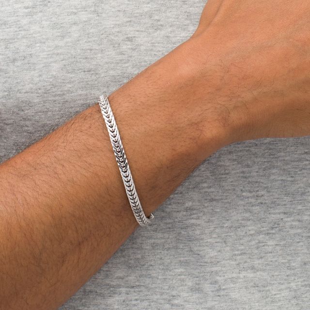 Vera Wang Men 6.0mm Foxtail Chain Bracelet in Sterling Silver - 8.25"|Peoples Jewellers