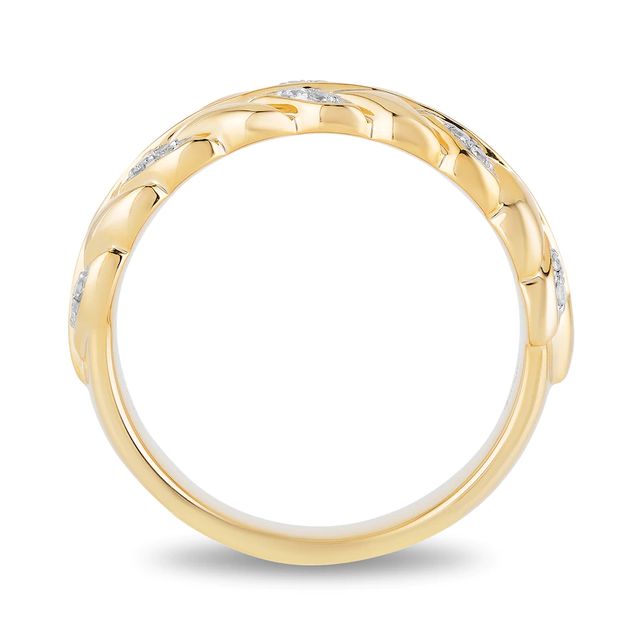 Enchanted Disney Anna 0.085 CT. T.W. Diamond Wheat Wedding Band in 14K Gold|Peoples Jewellers