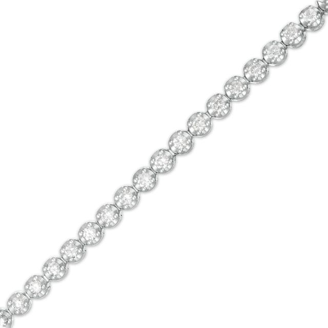 Marilyn Monroe™ Collection 1.95 CT. T.W. Diamond Tennis Bracelet in 10K White Gold