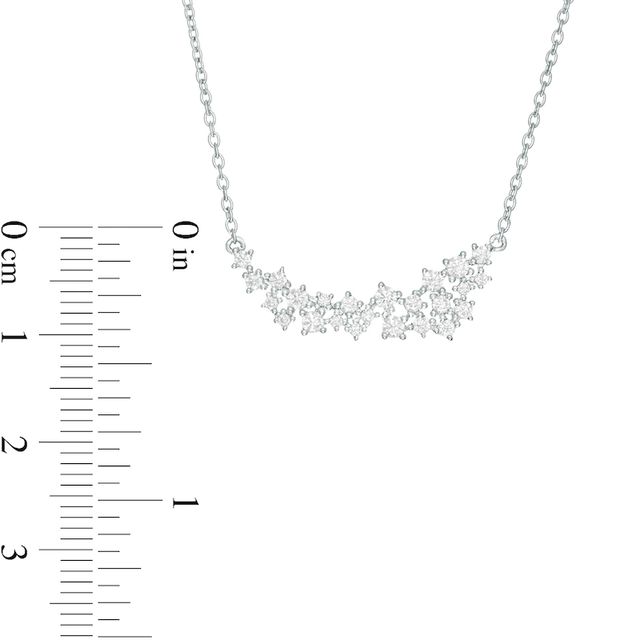 Marilyn Monroe™ Collection 0.50 CT. T.W. Diamond Graduated Necklace in 10K White Gold