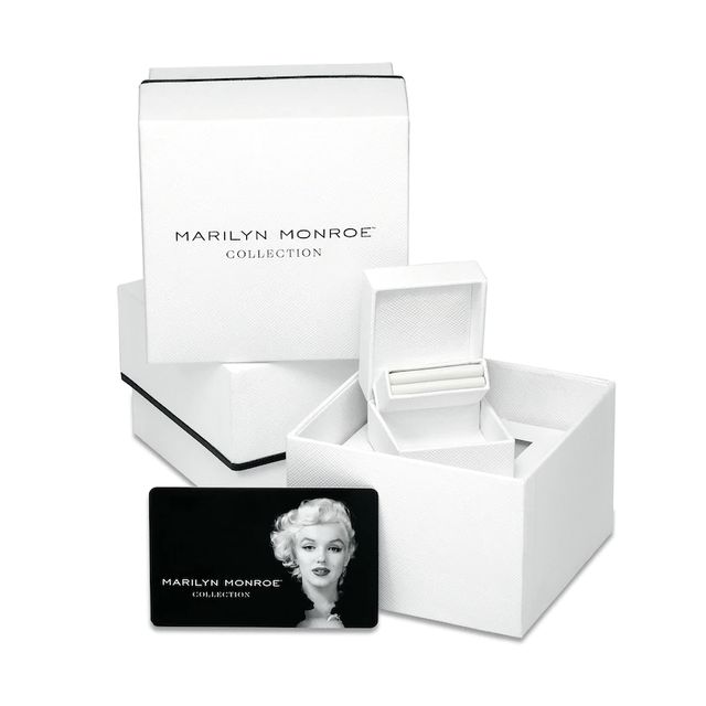 Marilyn Monroe™ Collection 0.45 CT. T.W. Diamond Frame Tri-Sides Engagement Ring in 14K Rose Gold|Peoples Jewellers