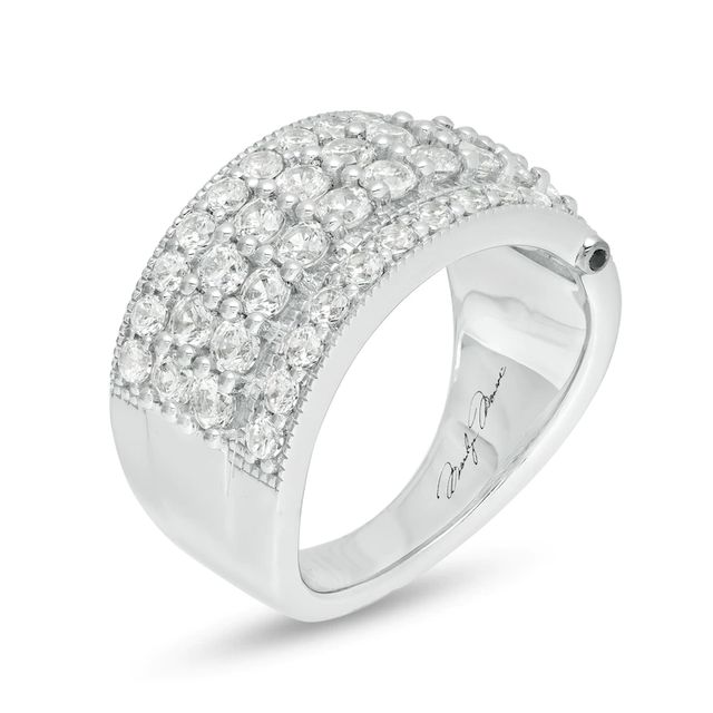 Marilyn Monroe™ Collection 1.95 CT. T.W. Diamond Multi-Row Vintage-Style Anniversary Band in 14K White Gold|Peoples Jewellers
