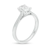 1.00 CT. Certified Oval Diamond Solitaire Engagement Ring in 14K White Gold (K/I3)|Peoples Jewellers