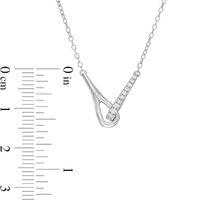 Love + Be Loved CT. T.W. Diamond Loop Necklace in Sterling Silver|Peoples Jewellers