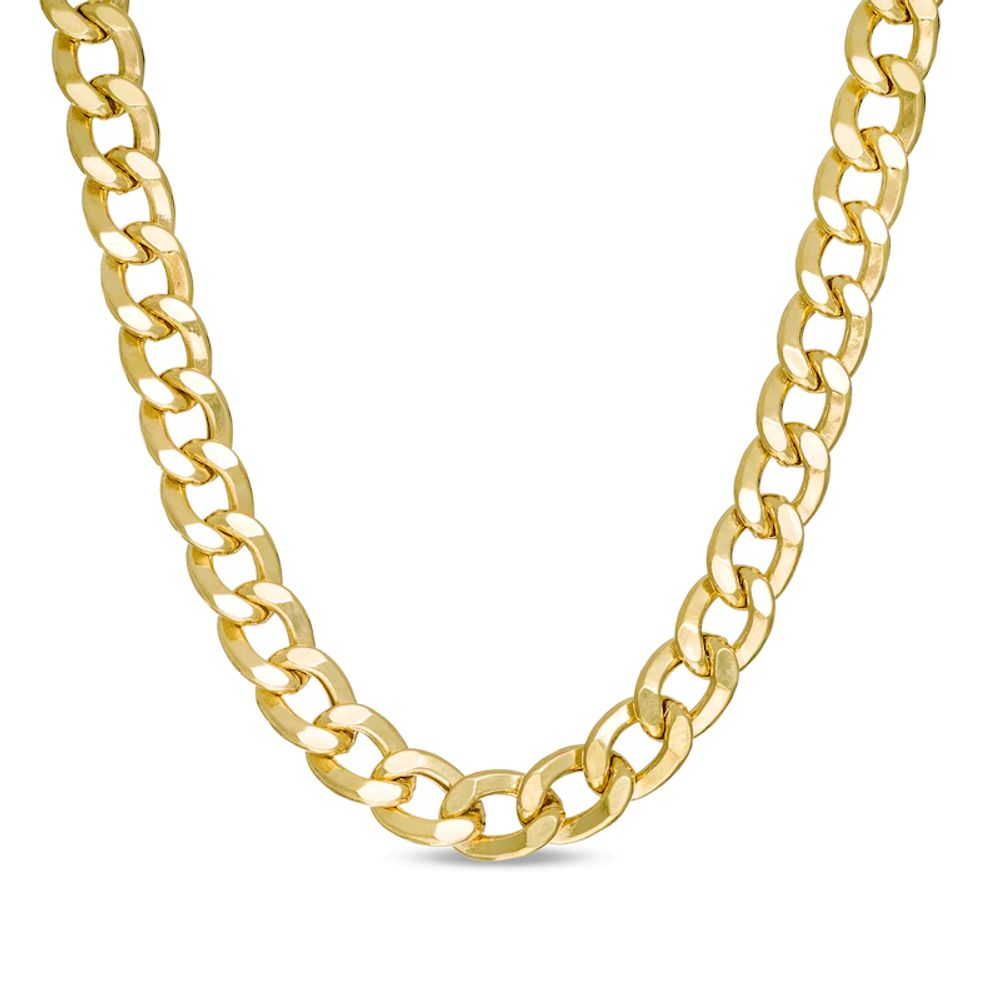 Men's 6.0mm Curb Chain Necklace in 10K Gold - 22"|Peoples Jewellers