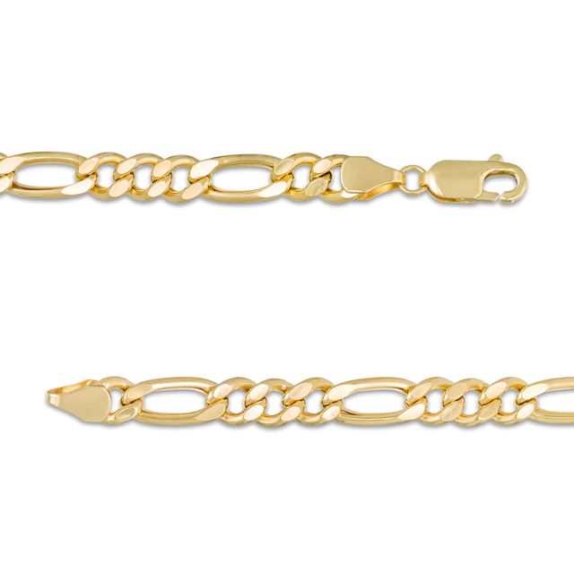 Made in Italy Men's 5.0mm Figaro Chain Bracelet in 10K Gold - 8.5"