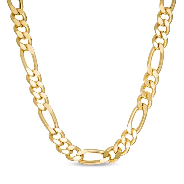 Men's 5.0mm Figaro Chain Necklace in 10K Gold - 22"|Peoples Jewellers