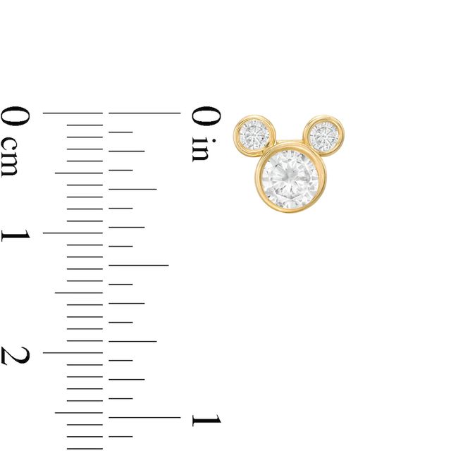 Child's 5.5mm Cubic Zirconia ©Disney Mickey Mouse Stud Earrings in 10K Gold|Peoples Jewellers