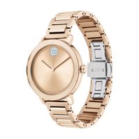 Ladies' Movado Bold® Evolution Crystal Accent Rose-Tone Watch (Model: 3600650)|Peoples Jewellers