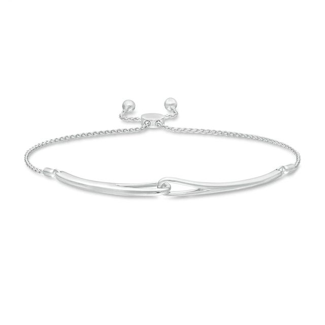 Love + Be Loved Loop Bolo Bracelet in Sterling Silver - 9.5"