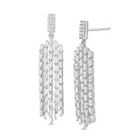 Marilyn Monroe™ Collection 0.95 CT. T.W. Diamond Chandelier Drop Earrings in 10K White Gold|Peoples Jewellers