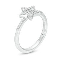 Marilyn Monroe™ Collection 0.15 T. T.W. Diamond Star Ring in Sterling Silver|Peoples Jewellers