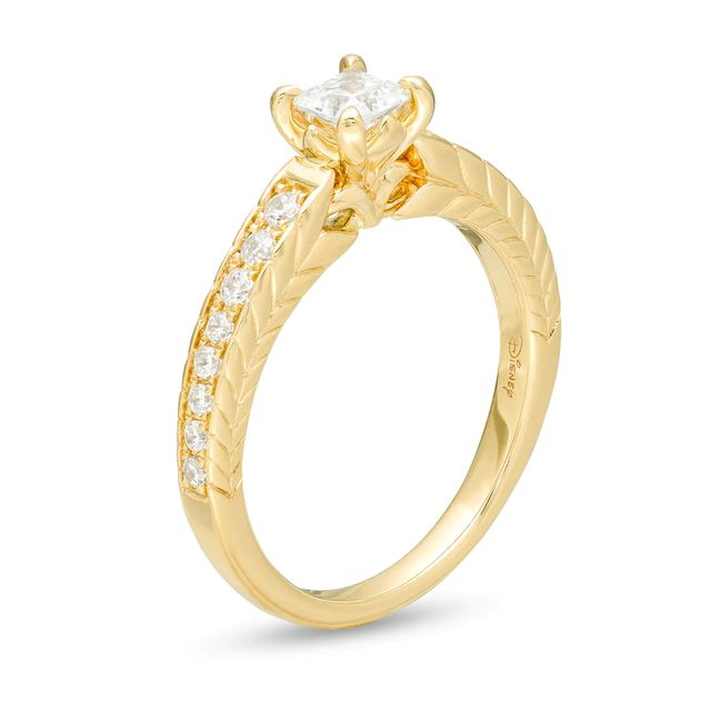 Enchanted Disney Anna 0.69 CT. T.W. Princess-Cut Diamond Engagement Ring in 14K Gold|Peoples Jewellers