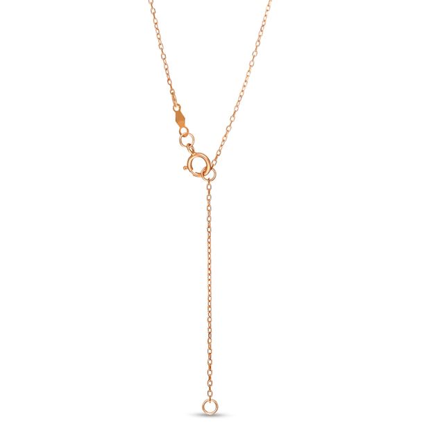 Centre of Me 0.10 CT. Diamond Solitaire Love Knot Pendant in 10K Rose Gold|Peoples Jewellers