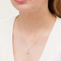 Centre of Me 0.10 CT. T.W. Diamond Orbit Pendant in Sterling Silver|Peoples Jewellers