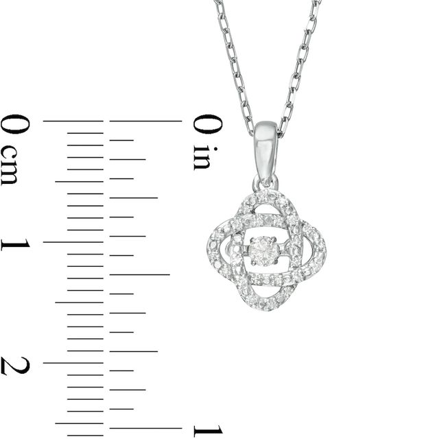 Centre of Me 0.10 CT. T.W. Diamond Orbit Pendant in Sterling Silver