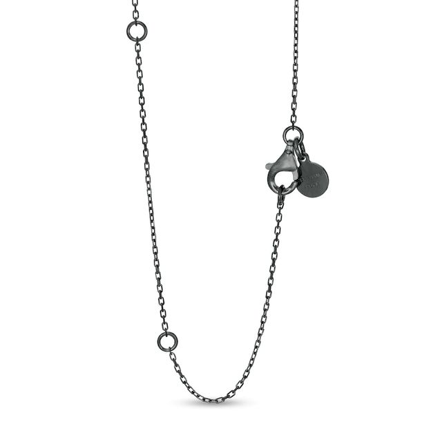 The Kindred Heart from Vera Wang Love Collection 0.58 CT. T.W. Black Diamond Pendant in Sterling Silver - 19"