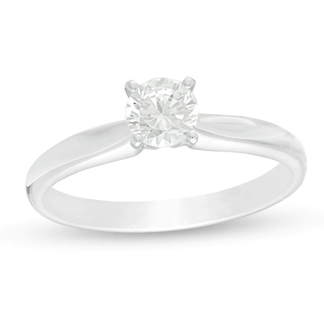 CT. Certified Lab-Created Diamond Solitaire Engagement Ring in 14K White Gold (F/SI2)|Peoples Jewellers