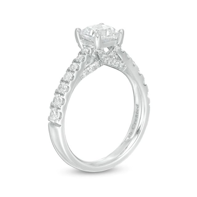 1.60 CT. T.W. Certified Lab-Created Diamond Engagement Ring in 14K White Gold (F/SI2)|Peoples Jewellers