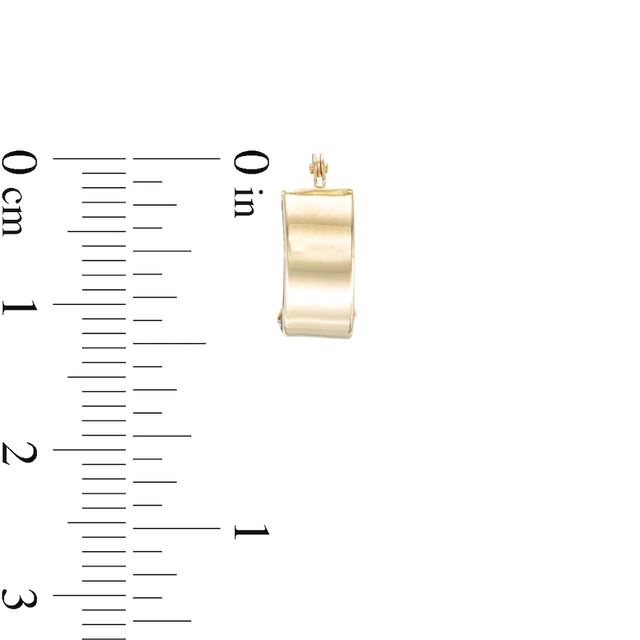 5.0mm Huggie Hoop Earrings in 14K Gold|Peoples Jewellers