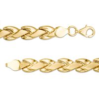 6.5mm Braided Link Bracelet in 10K Gold - 7.25"|Peoples Jewellers
