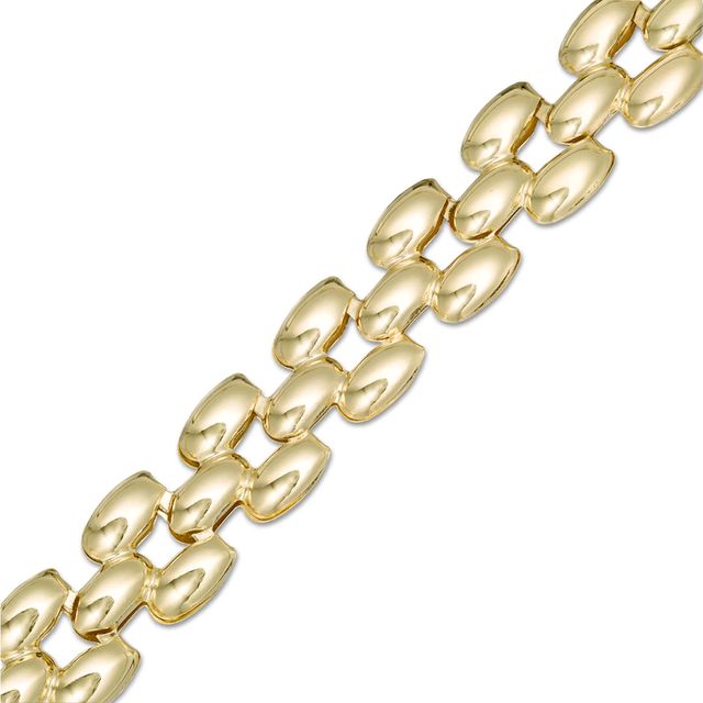 8.05mm Panther Link Chain Bracelet in 10K Gold - 7.25"|Peoples Jewellers