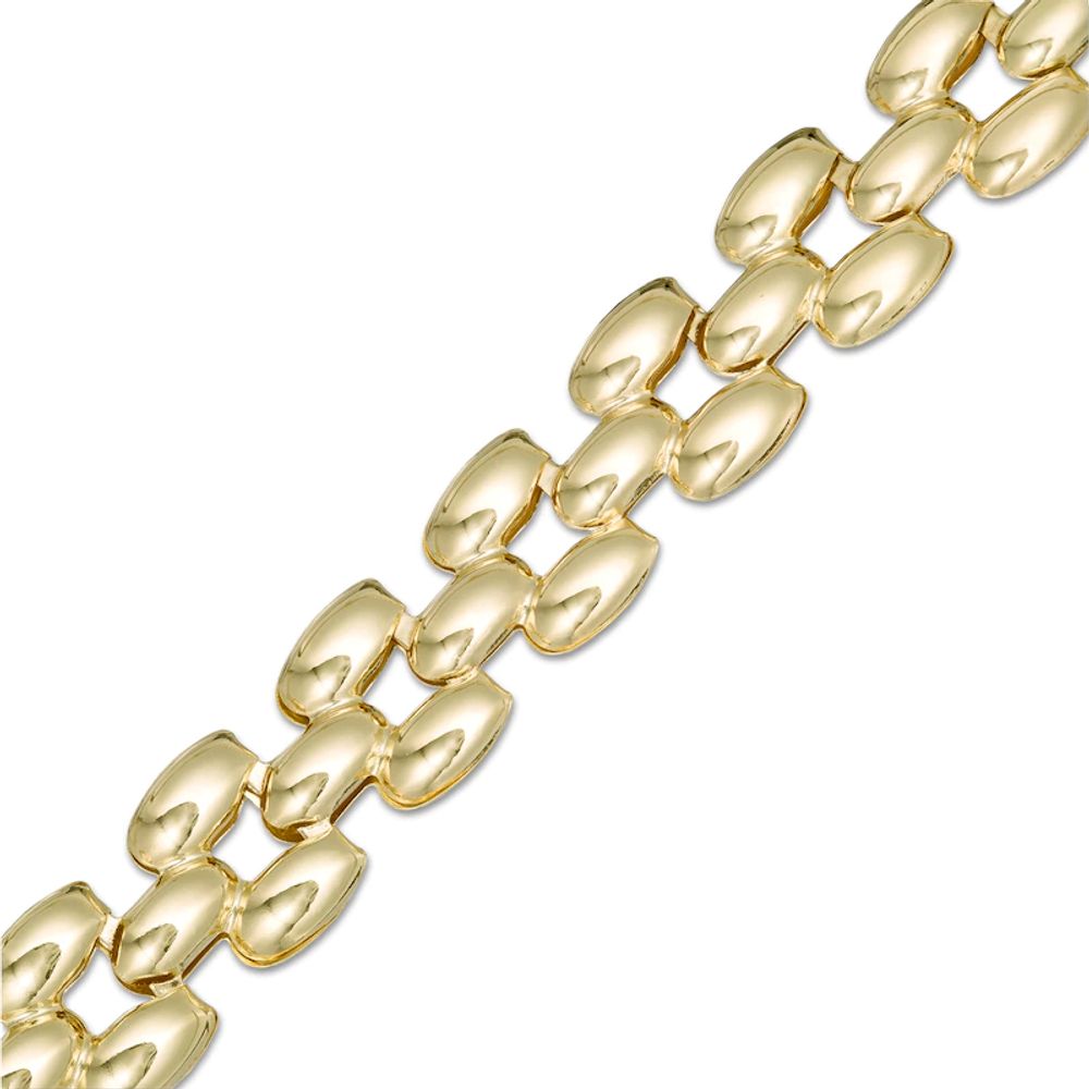 8.05mm Panther Link Chain Bracelet in 10K Gold - 7.25"|Peoples Jewellers