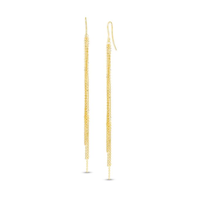 Chain Dangle Drop Earrings in 14K Gold|Peoples Jewellers