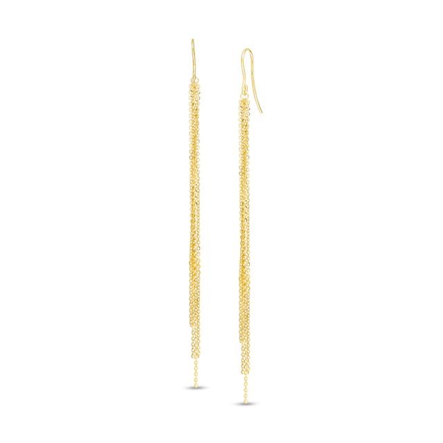 Chain Dangle Drop Earrings in 14K Gold