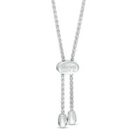 Vera Wang Love Collection 0.18 CT. T.W. Diamond "LOVE" Bolo Bracelet in Sterling Silver - 9.0"|Peoples Jewellers