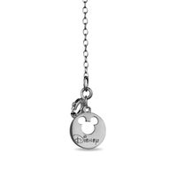 Mickey Mouse & Minnie Mouse Onyx and 0.085 CT. T.W. Black Diamond Pendant in Sterling Silver with Black Rhodium|Peoples Jewellers