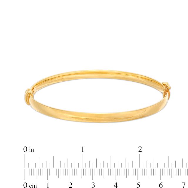 5.0mm Polished Bangle in 14K Gold|Peoples Jewellers