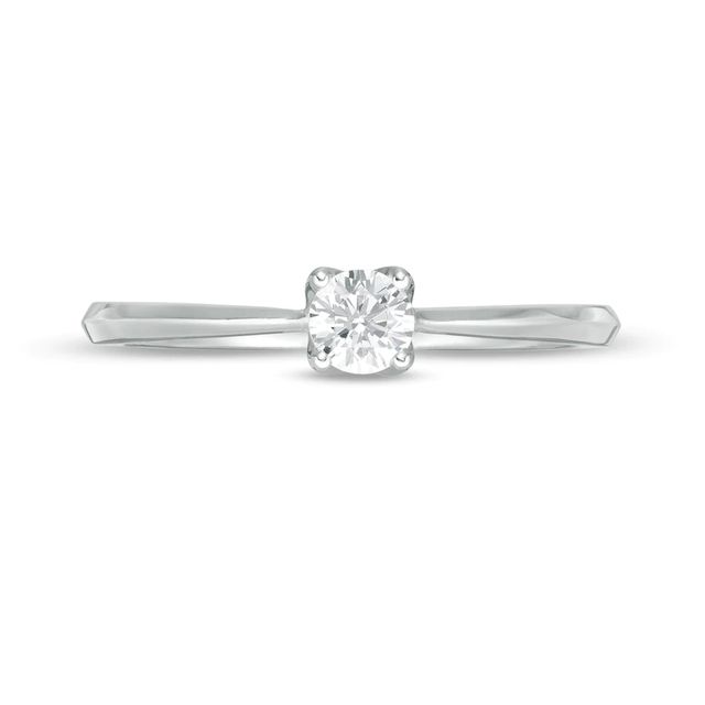 Trouvaille Collection CT. DeBeers®-Graded Diamond Solitaire Engagement Ring in 18K White Gold (F/I1)|Peoples Jewellers