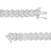 2.00 CT. T.W. Diamond Multi-Row Bracelet in Sterling Silver|Peoples Jewellers