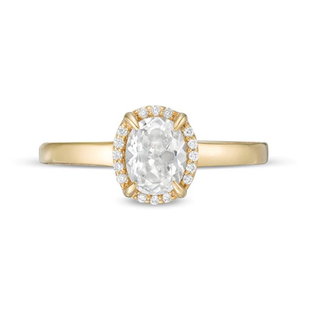 0.95 CT. T.W. Oval Diamond Solitaire Engagement Ring in 14K Gold|Peoples Jewellers