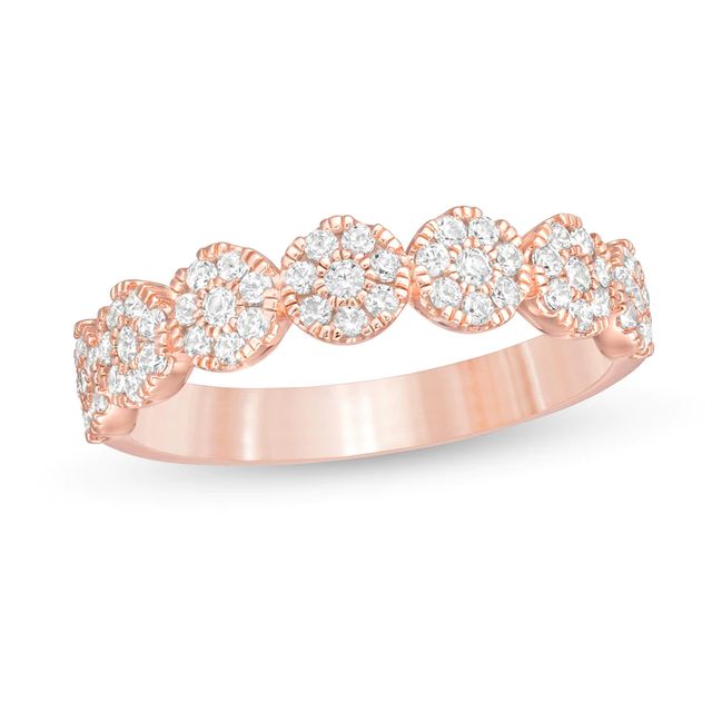 0.50 CT. T.W. Composite Diamond Anniversary Band in 10K Rose Gold|Peoples Jewellers