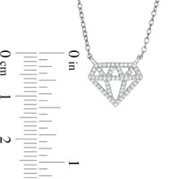 Marilyn Monroe™ Collection 0.15 CT. T.W. Diamond Necklace in Sterling Silver|Peoples Jewellers