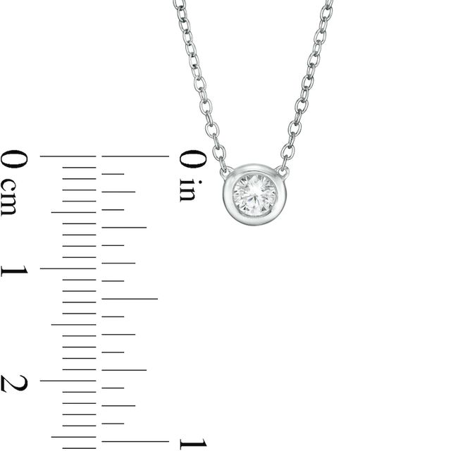 Marilyn Monroe™ Collection 0.18 CT. Solitaire Necklace in 10K White Gold|Peoples Jewellers