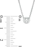 Marilyn Monroe™ Collection 0.18 CT. Solitaire Necklace in 10K White Gold|Peoples Jewellers