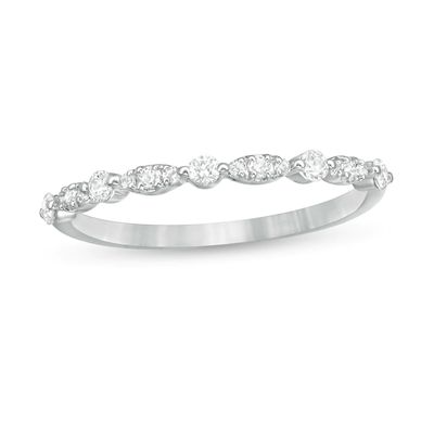 0.25 CT. T.W. Diamond Alternating Band in 10K Gold|Peoples Jewellers