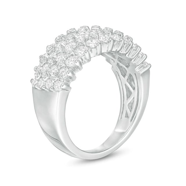 2.00 CT. T.W. Diamond Multi-Row Anniversary Band in 10K White Gold|Peoples Jewellers