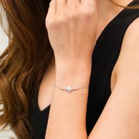 0.09 CT. T.W. Diamond North Star Bolo Bracelet in Sterling Silver - 9.5"|Peoples Jewellers