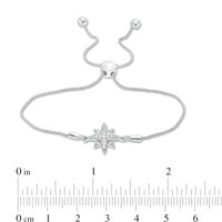 0.09 CT. T.W. Diamond North Star Bolo Bracelet in Sterling Silver - 9.5"|Peoples Jewellers