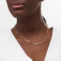 5.5mm Oval Link Chain Necklace in Hollow 10K Gold - 18"|Peoples Jewellers