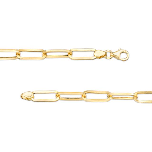 5.5mm Oval Link Chain Necklace in Hollow 10K Gold - 18"